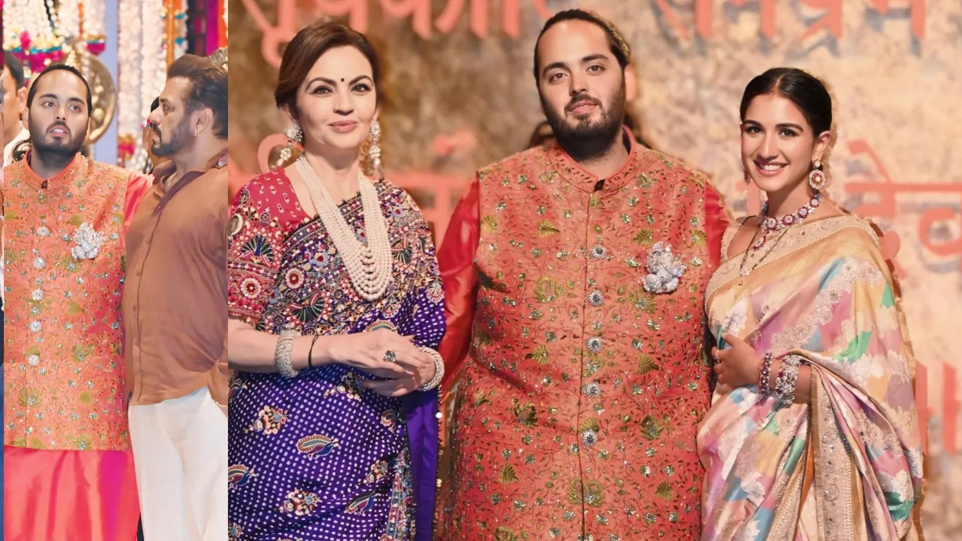 Ganesh Chaturthi celebration at mukesh ambani home antilia house photos of nita ambani and radhika merchant