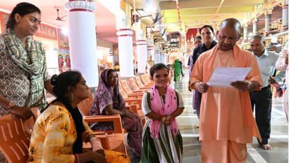 CM Yogi directed officials during Janta Darshan at Gorakhnath temple in Gorakhpur