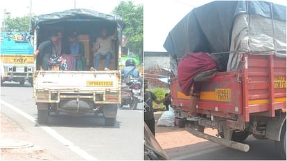 Due to which 17 people lost their lives in Hathras situation is similar here Loaders carrying passengers