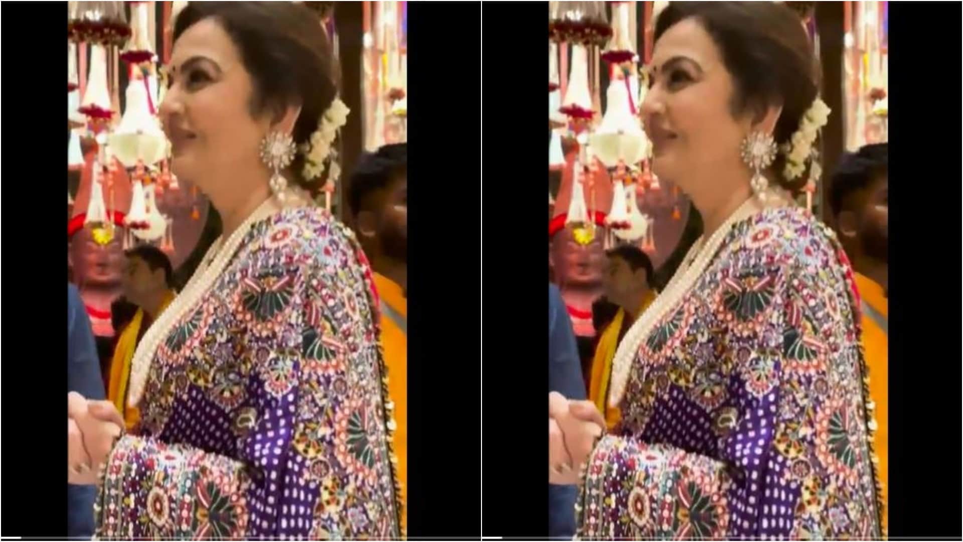 Anant ambani radhika merchant celebrate first ganesh chaturthi together ambani family celebrate ganesh utsav