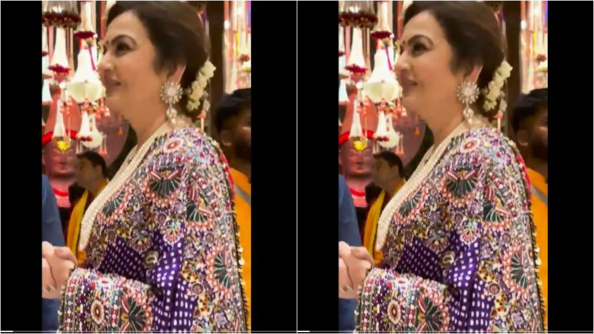 Anant ambani radhika merchant celebrate first ganesh chaturthi together ambani family celebrate ganesh utsav