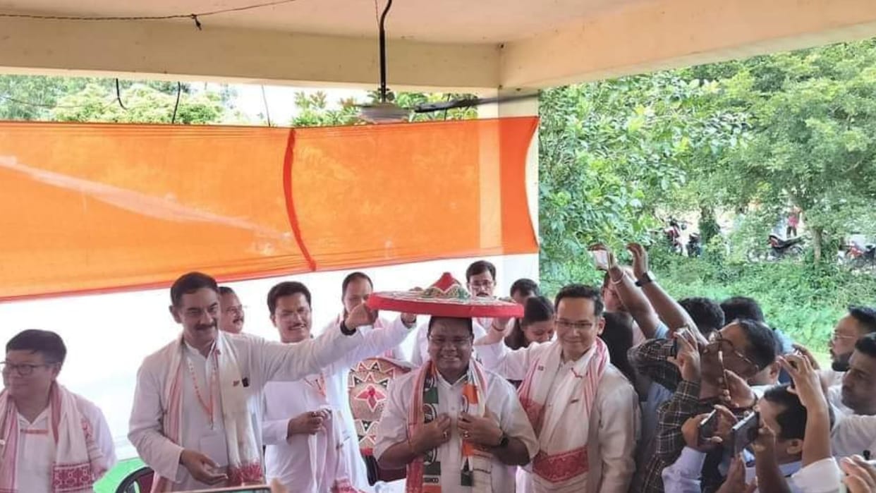 Former TMC leader Ripun Bora joins Congress in Charaideo, Assam