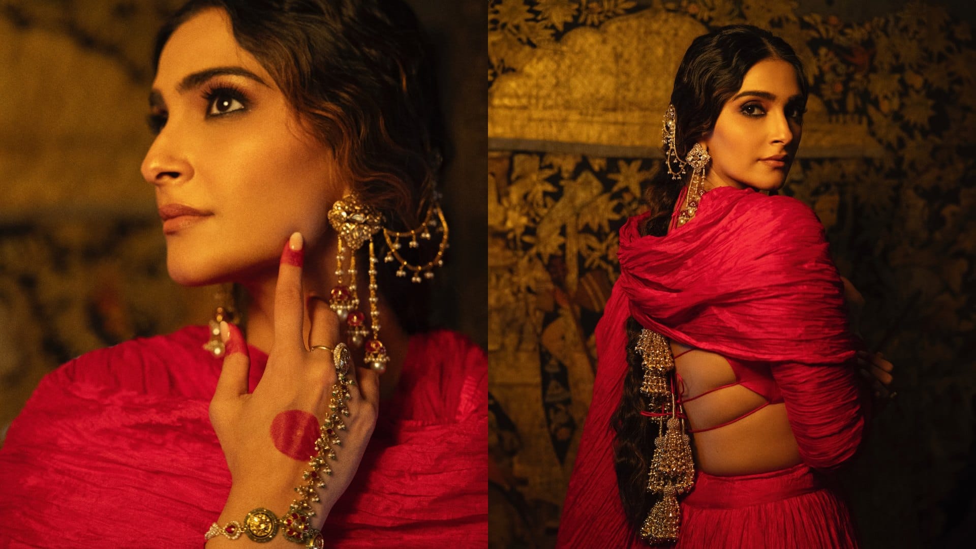 Sonam Kapoor Look at ambanis ganesh chaturthi celebration in antilia latest photos of sonam kapoor disprj