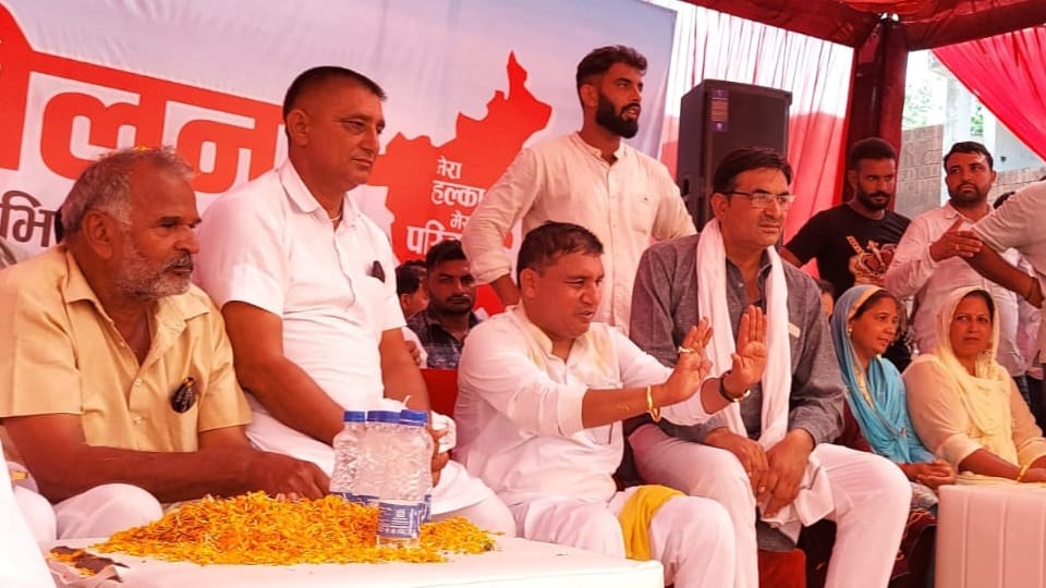 Ramniwas Surjakheda roadshow in narwana indicated to contest election as independent