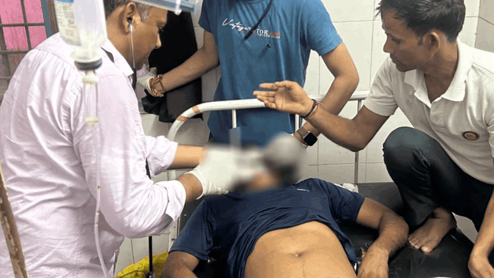 distressed young farmer consumed poison in Babugarh police station