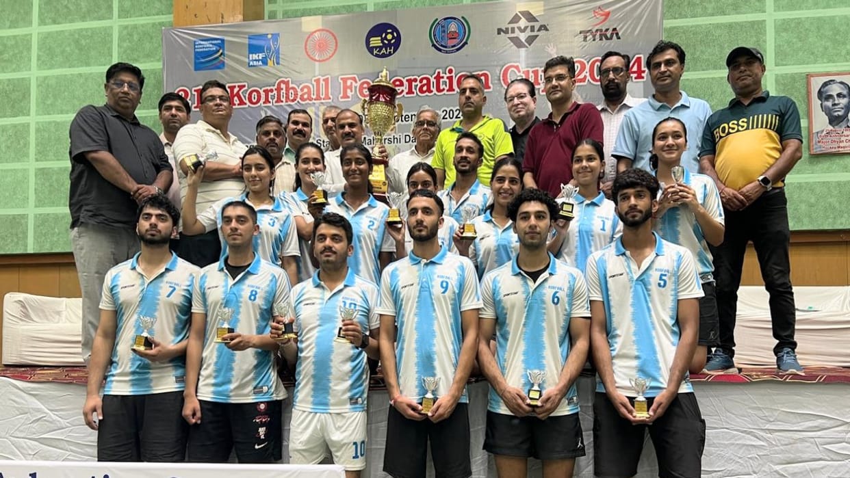 Himachal became runnerup in Korfball Federation Cup