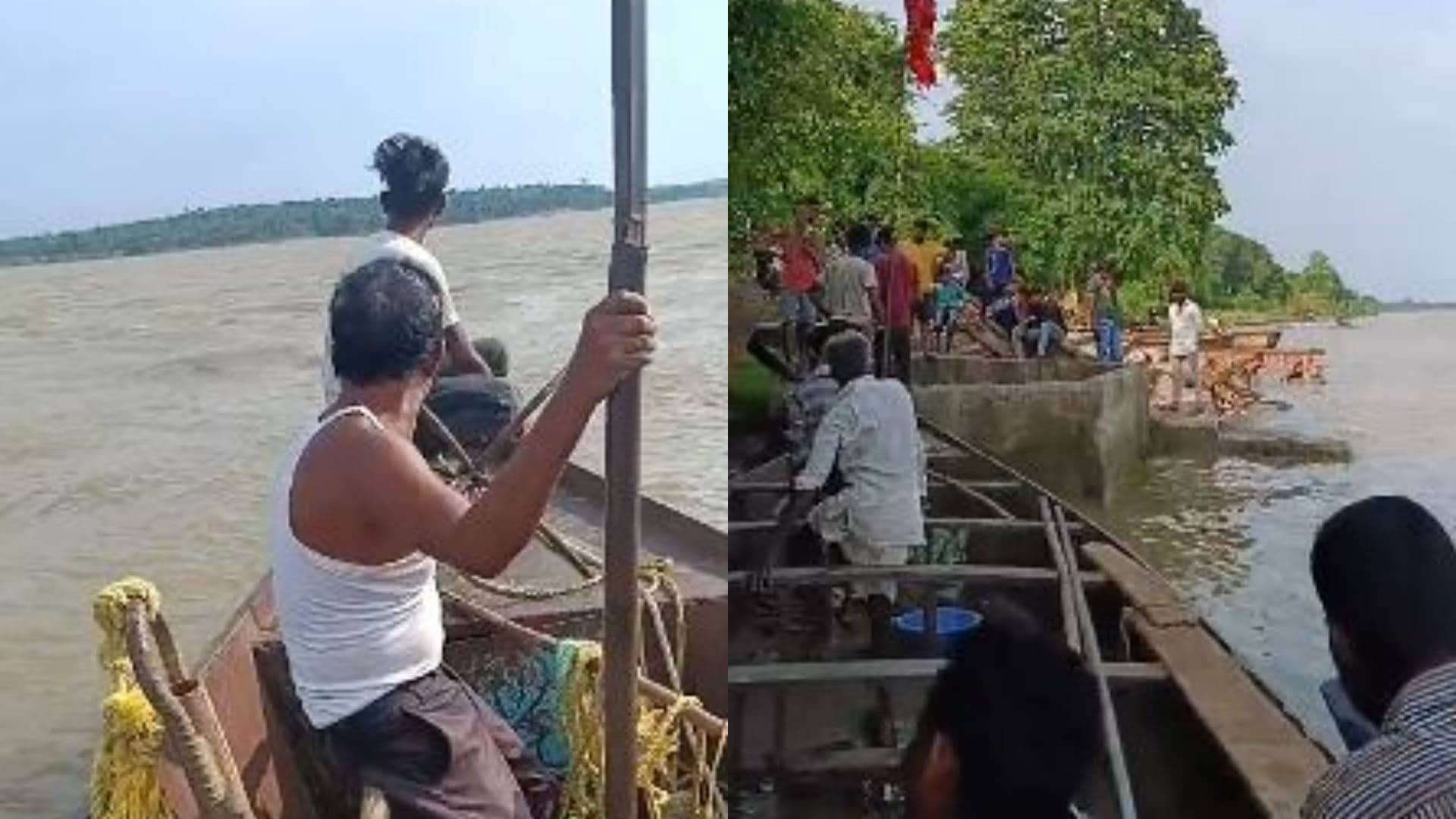 नर्मदा नदी में हादसा