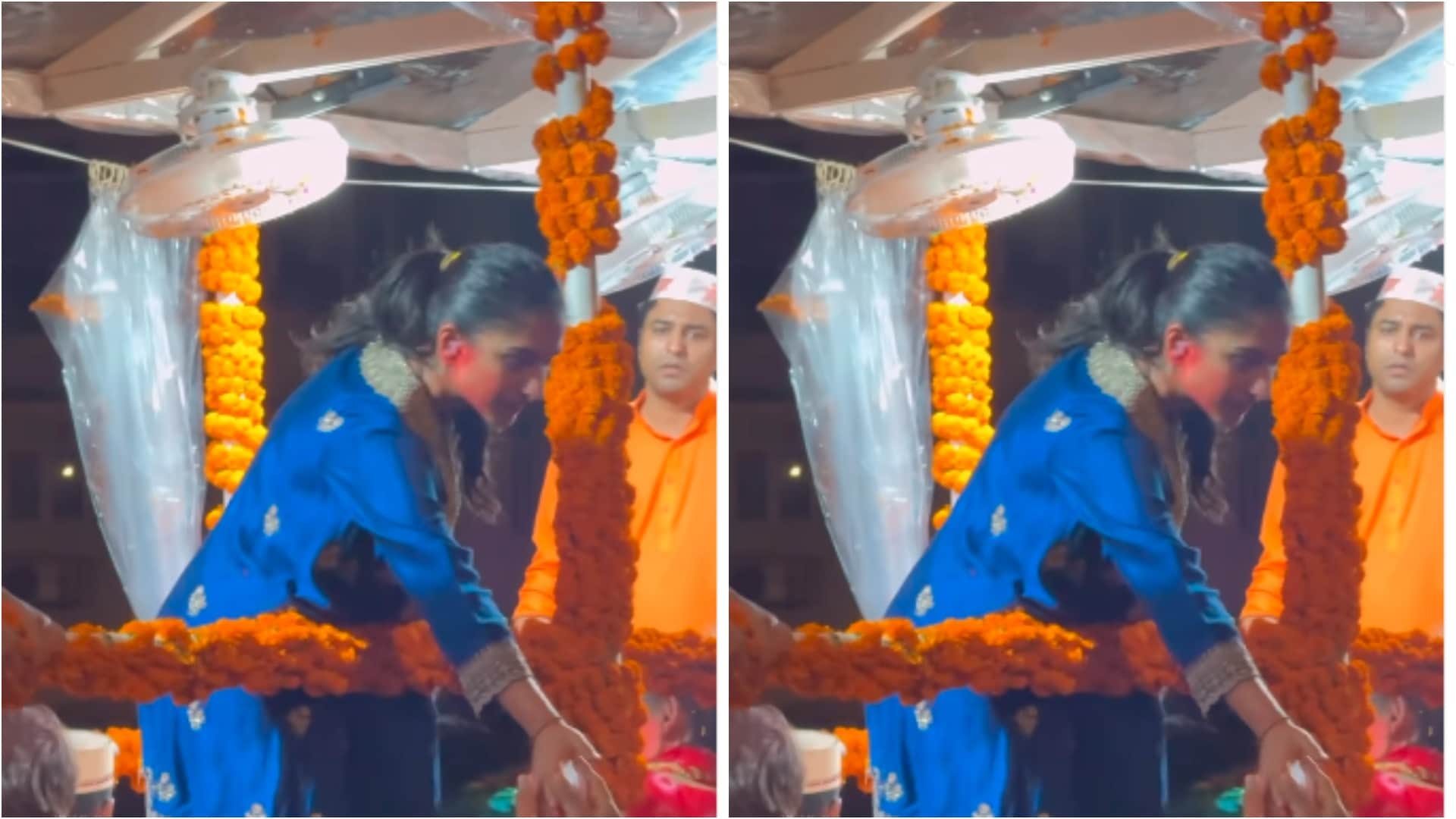 Anant Ambani and radhika merchant dancing in ganpati visarjan many celebrities participated