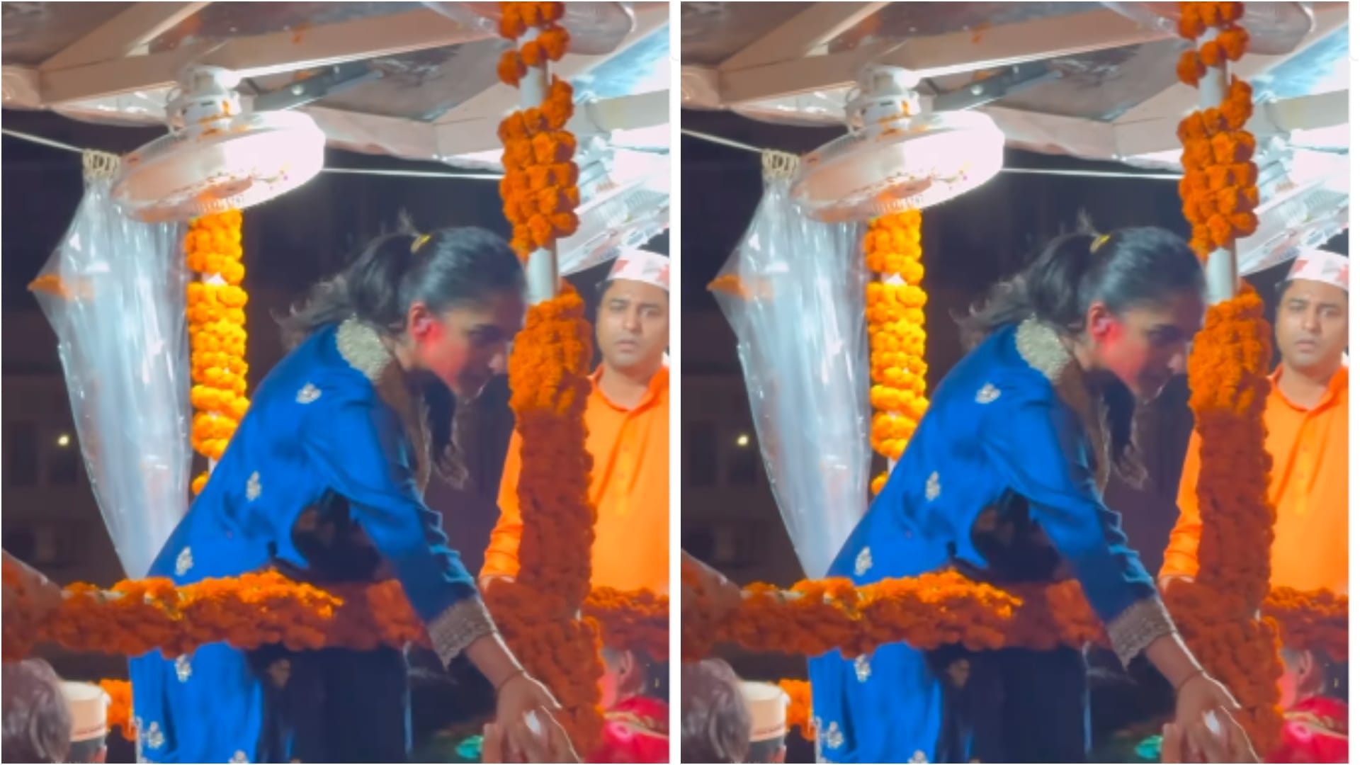 Anant Ambani and radhika merchant dancing in ganpati visarjan many celebrities participated