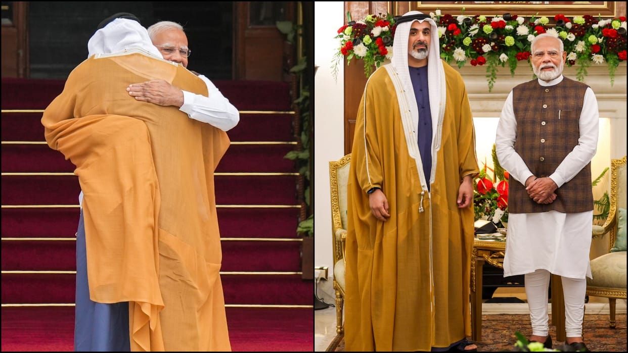 Abu Dhabi Crown prince Sheikh Khaled bin Mohamed bin Zayed Al Nahyan india visit meet PM Modi news in hindi