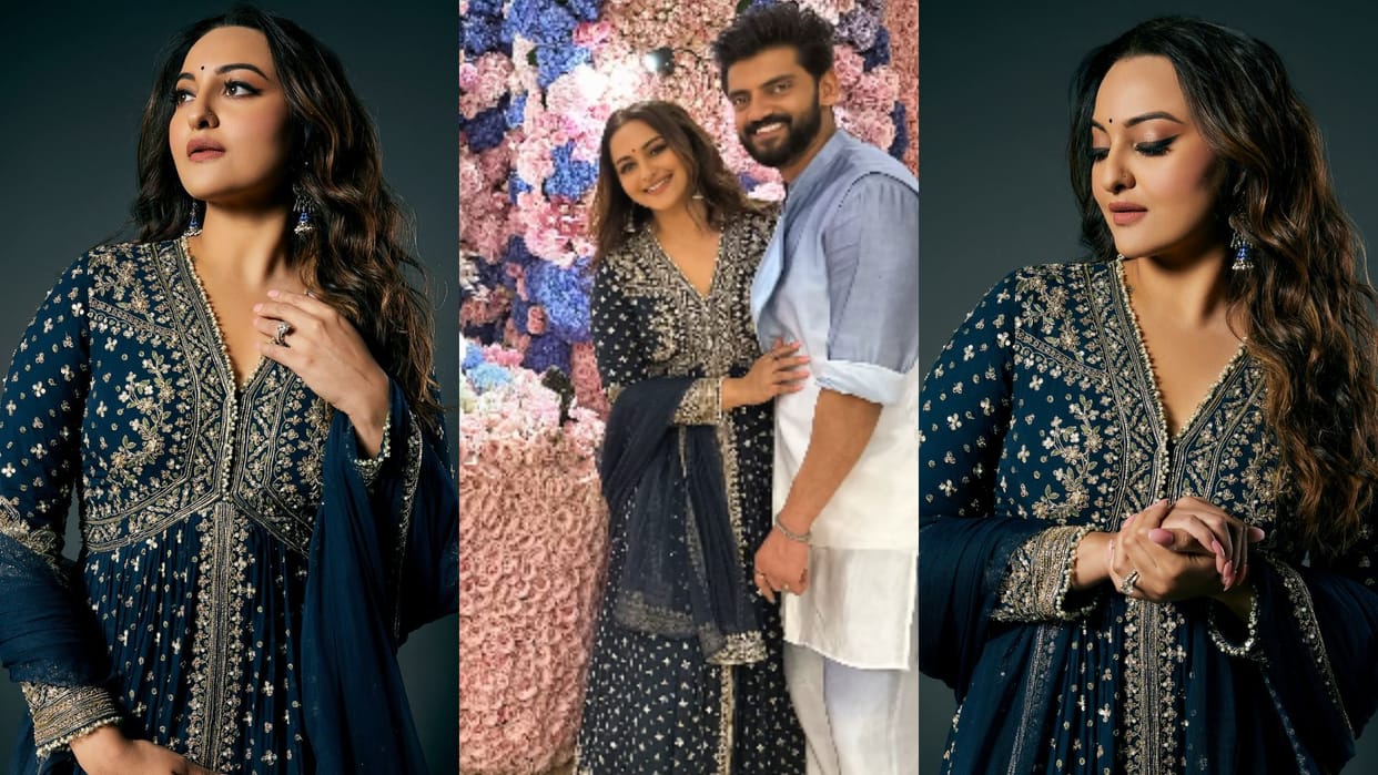Sonakshi sinha Zaheer Iqbal Ganpati Look at Salman Khan’s residence disprj