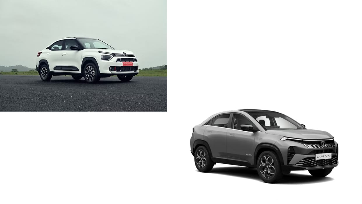 Tata Curvv vs Citroen Basalt car know price features specifications details