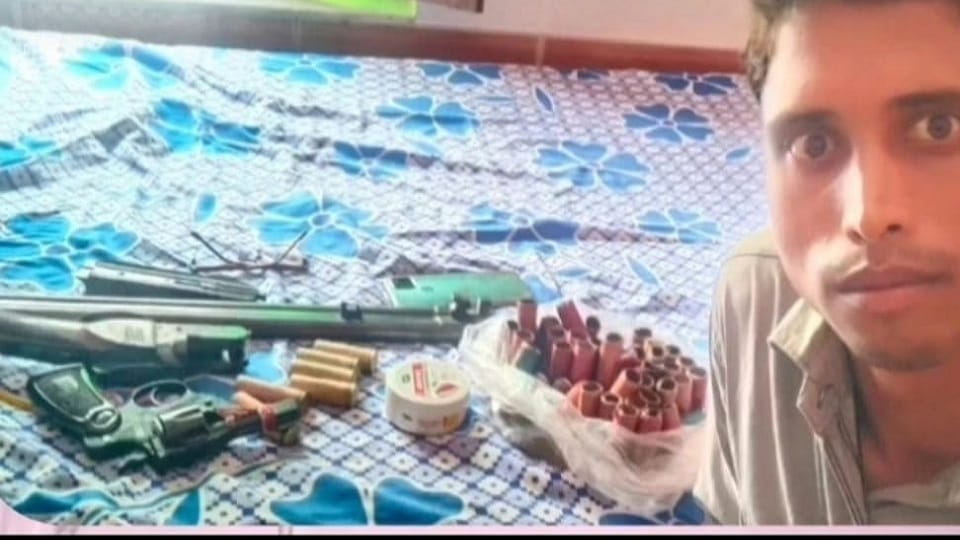 Gram Pradhan received threat over WhatsApp call sent photo with weapons