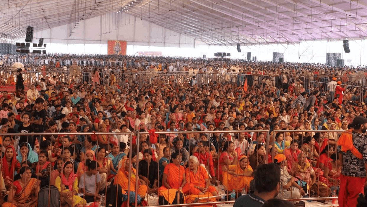 Baba Bageshwar Dham in Lalbaugcha Raja in Burari Ground