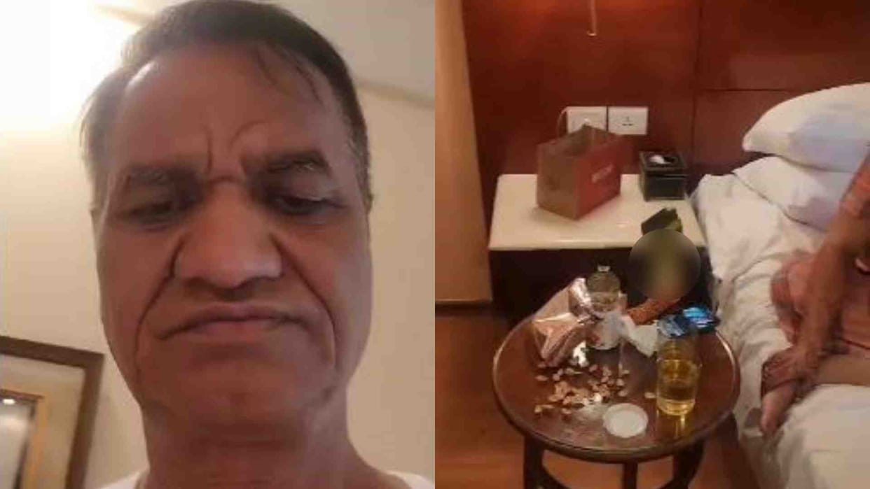 Udaipur News: BJP leader doing obscene act with a girl after drinking alcohol in a hotel