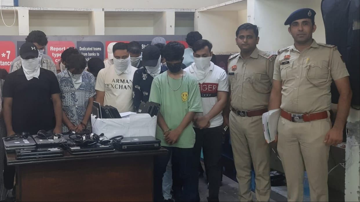 Haryana: Fake call center opened to cheat foreigners, 28 accused arrested, 42 laptops recovered
