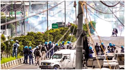 Manipur: Security forces fire tear gas shells as students attempt to march towards Raj Bhavan