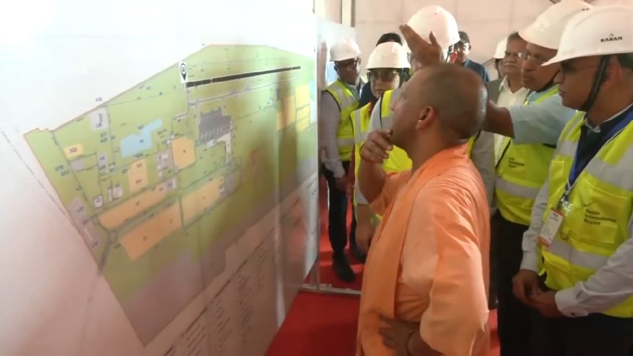 CM Yogi Adityanath arrived to review preparations for Semicon India 2024 program