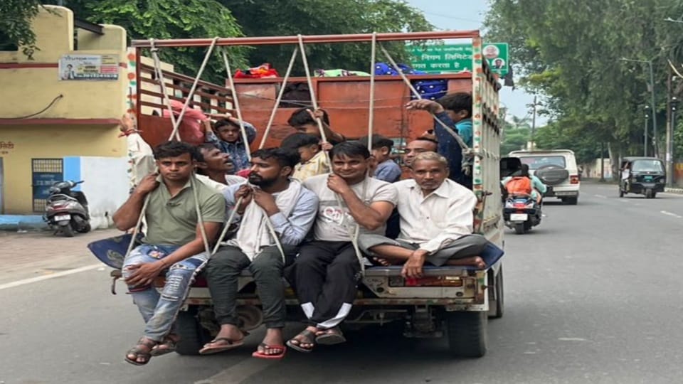 taking money and taking a ride in a goods vehicle