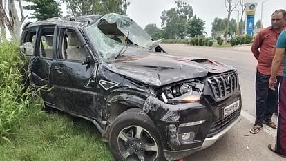 Accident in Jind Scorpio car overturned, one dead seven injured; victims going towards Gogamedi in Rajasthan