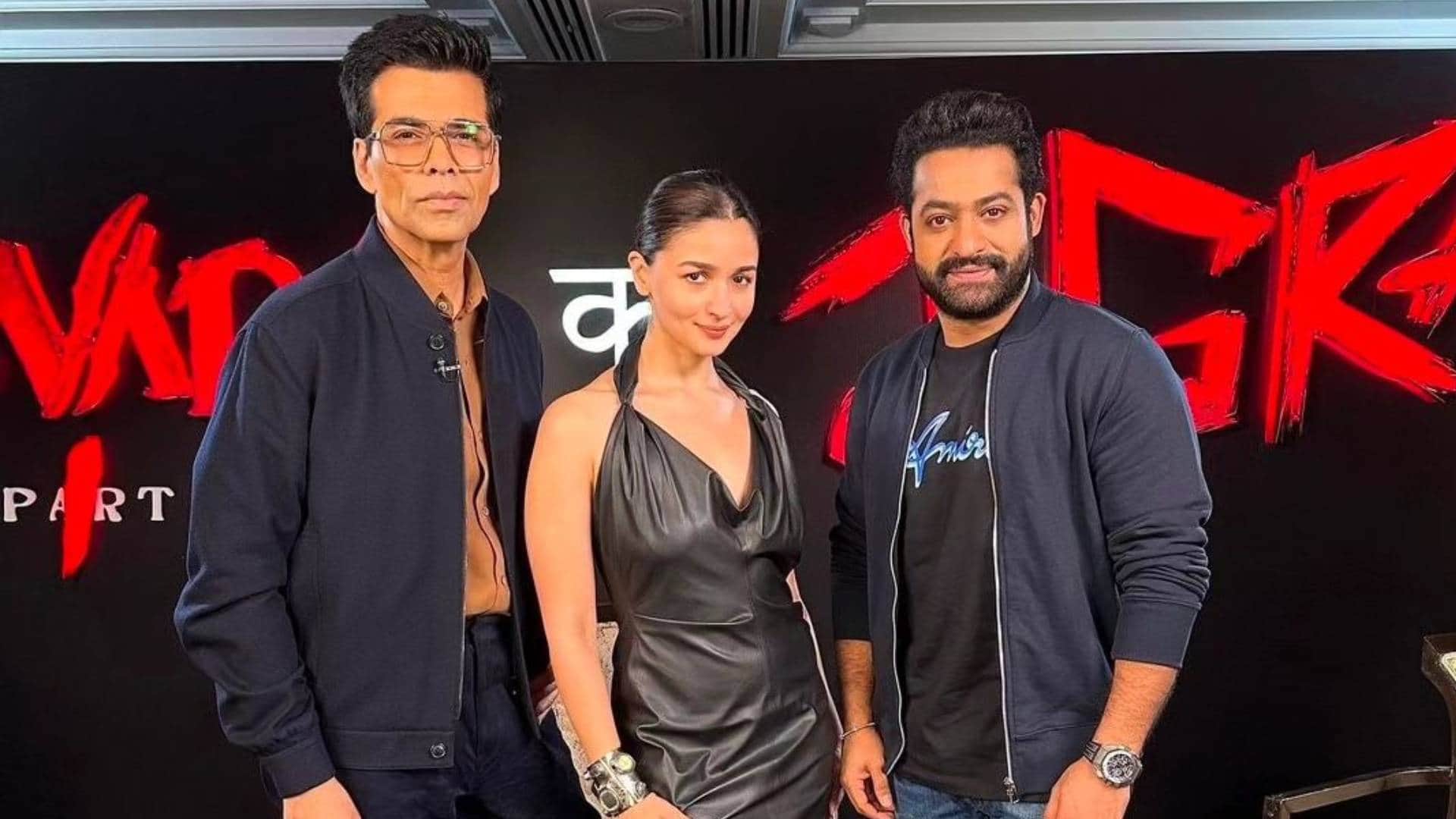 Devara Trailer released launch event jr ntr janhvi kapoor karan johar saif ali khan alia bhatt Koratala Siva
