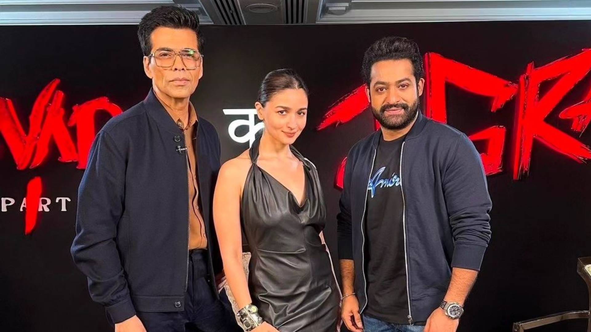 Devara Trailer released launch event jr ntr janhvi kapoor karan johar saif ali khan alia bhatt Koratala Siva