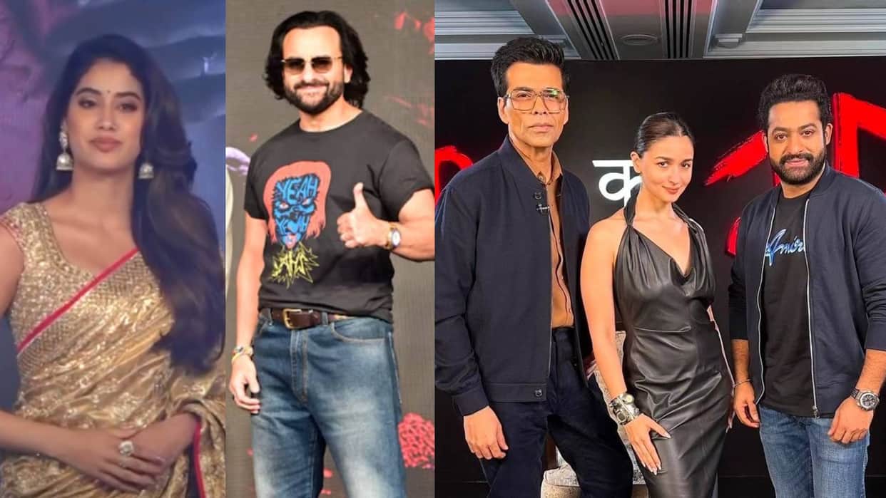 Devara Trailer released launch event jr ntr janhvi kapoor karan johar saif ali khan alia bhatt Koratala Siva