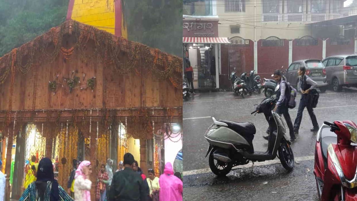 Uttarakhand Rain Weather News Update Heavy rains in Yamunotri Dham have disrupted life Dehradun Mussoorie
