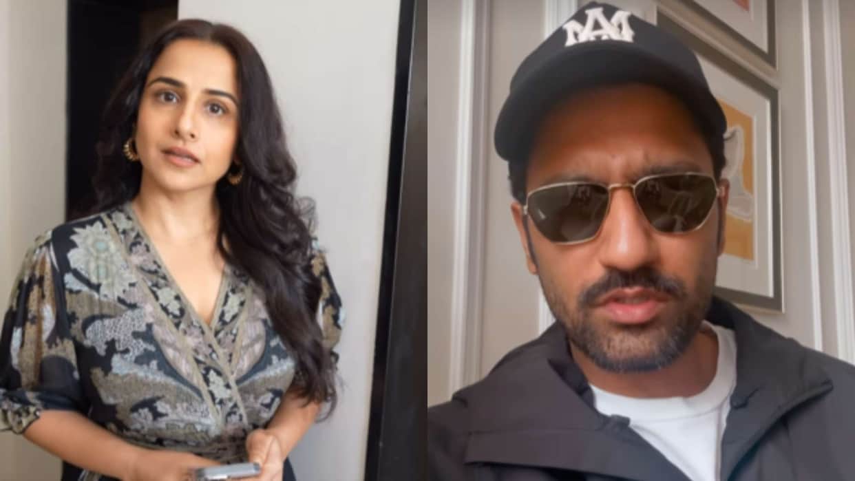 Uproar over leaked clip Vicky Vidya Ka Woh Wala Video Vidya Balan Vicky Kaushal had to give clarification