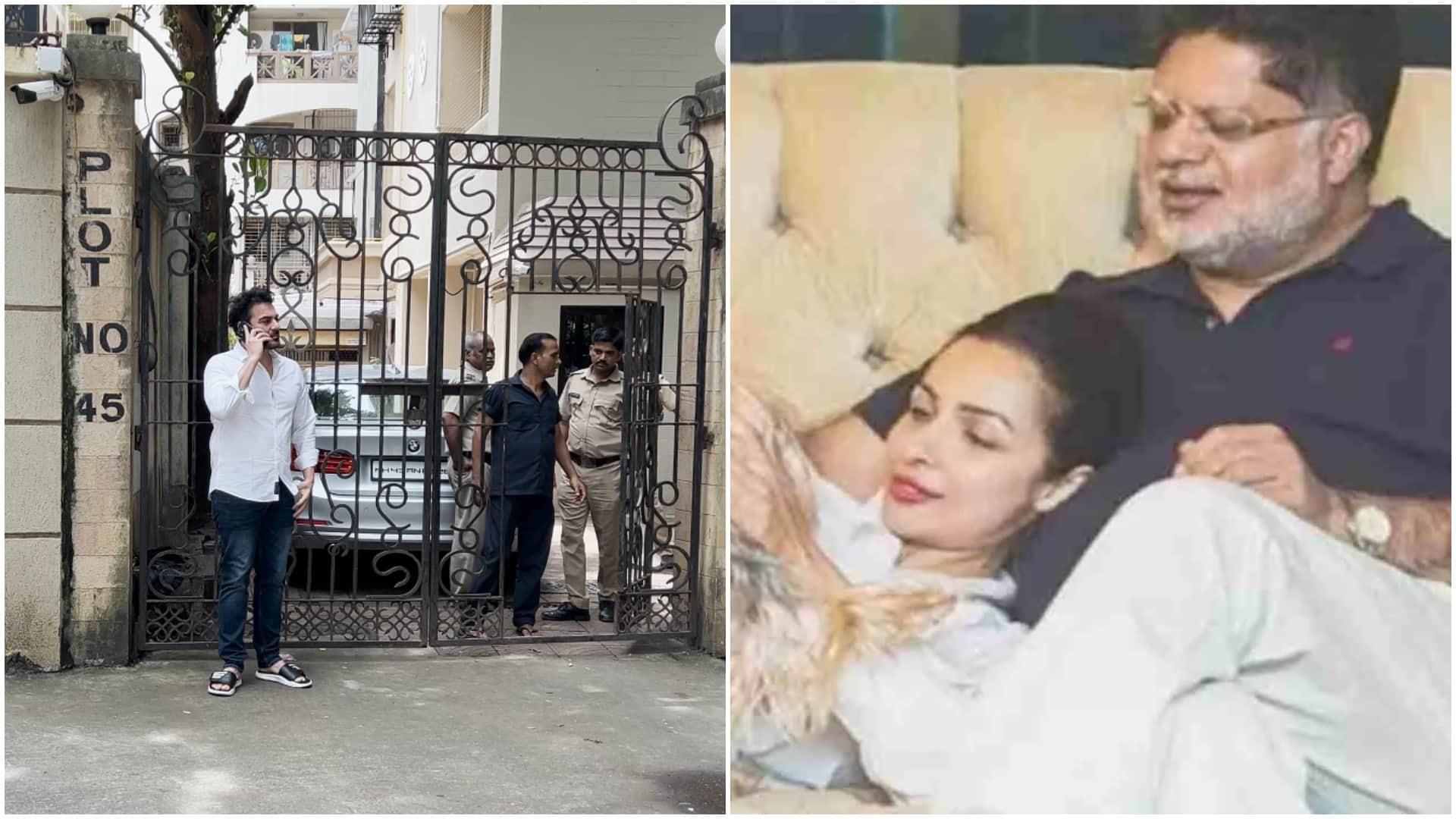 arbaaz khan reached at ex wife arora mother house after demise of malaikas father anil arora