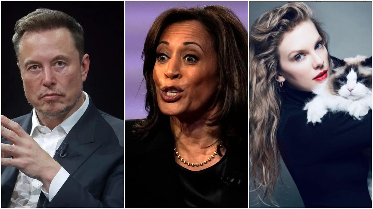 Taylor Swift's Childless Cat Lady Post Backs Harris. Elon Musk Replies News in hindi