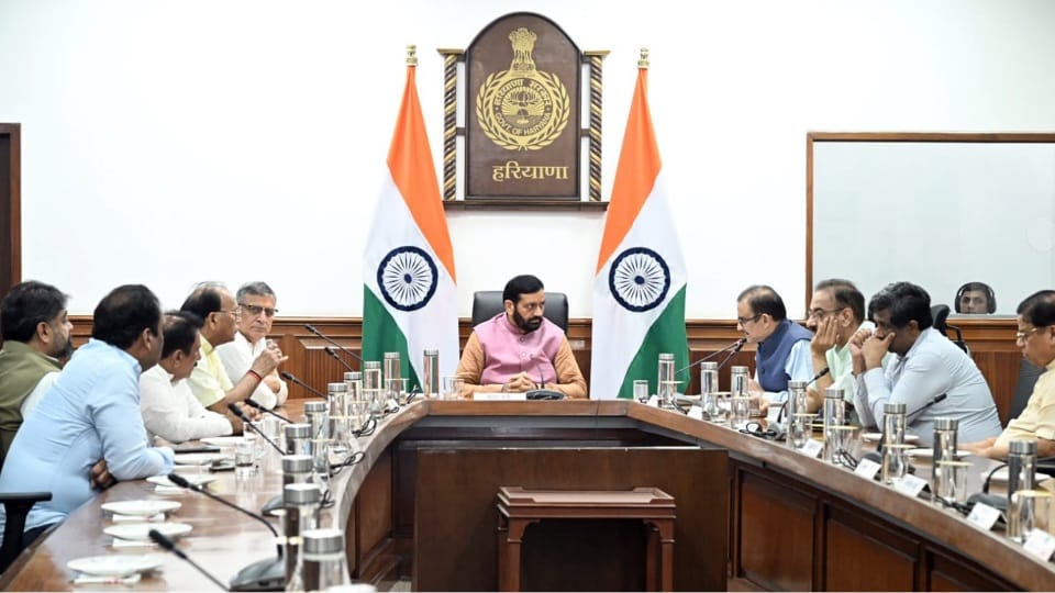 Dissolution of Haryana Assembly cabinet approved the proposal nayab saini will acting CM till new government
