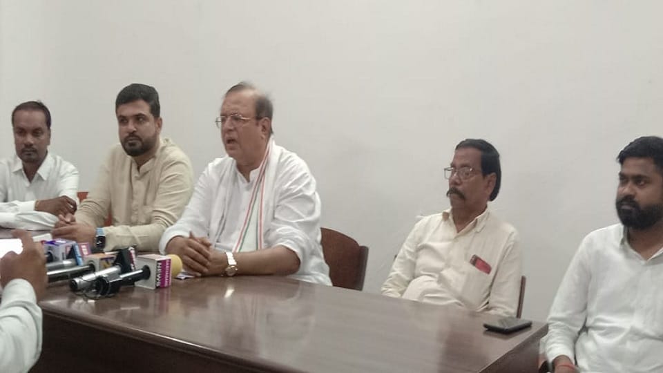 कांग्रेस का भाजपा पर हमला