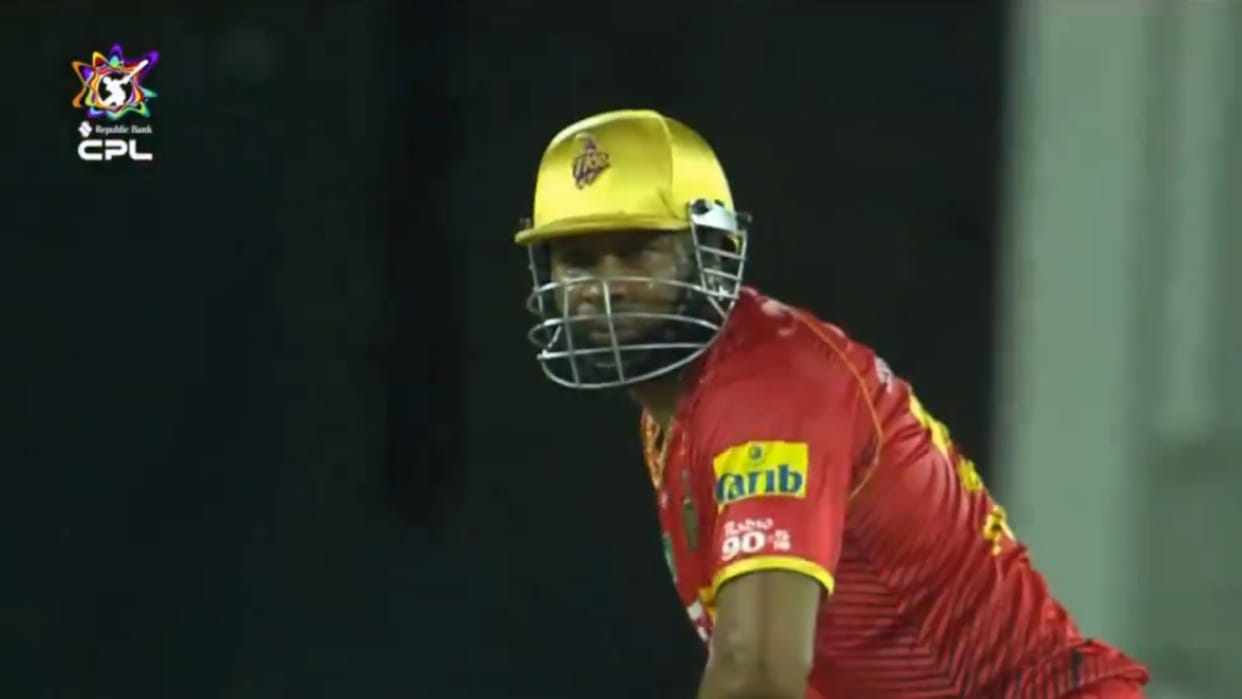 Kieron Pollard storm is not stopping completed half century in 17 balls in CPL 2025 video goes viral