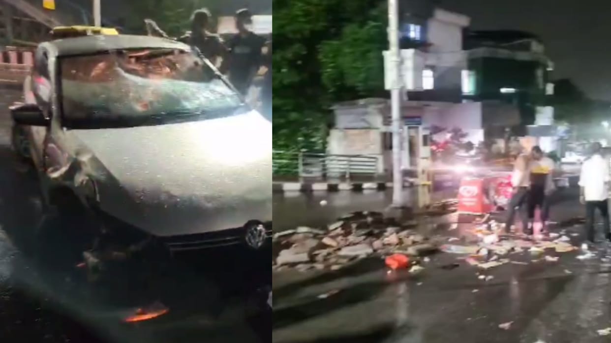 Lucknow: A car trampled ice cream seller on 1090.