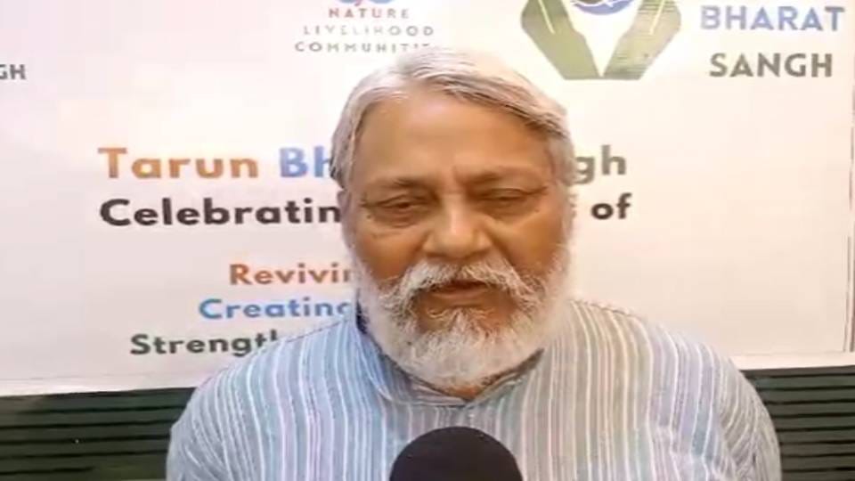 Water man Rajendra Singh reached Agra said water problem will be solved only by conserving rainwater