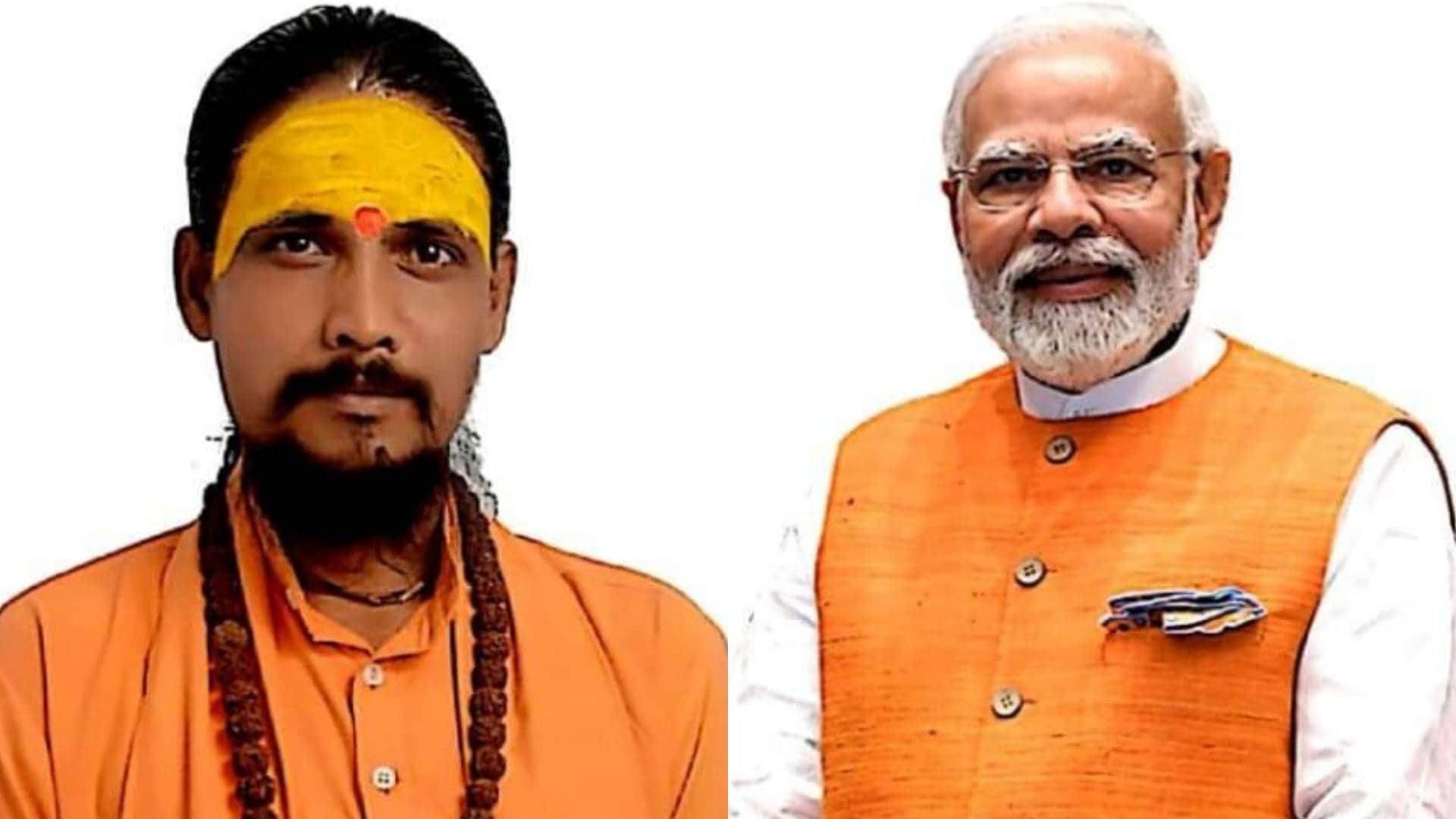 संत विजय नंदन और पीएम नरेंद्र मोदी