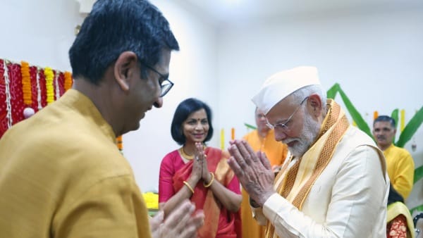 CJI DY Chandrachud Ganesh Puja PM Narendra Modi attend celebrations news updates