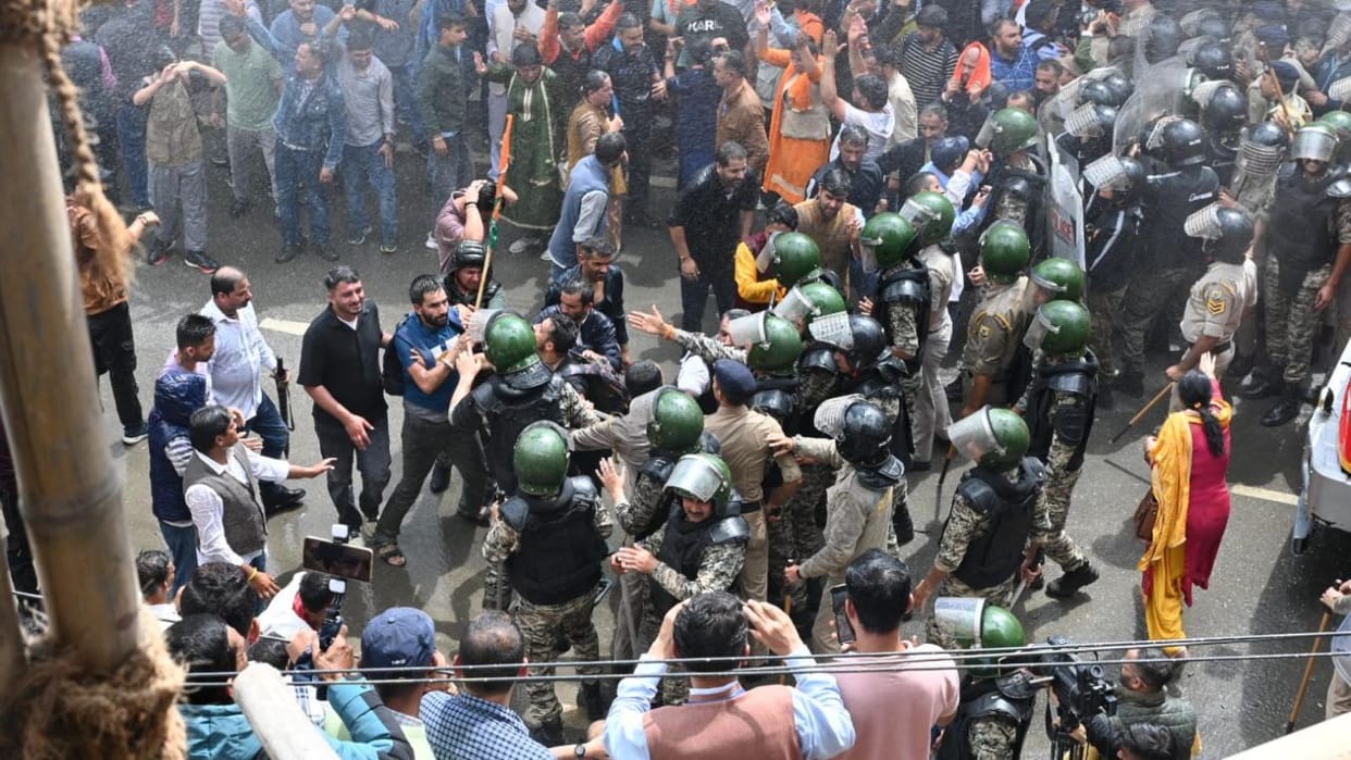 Himachal Shimla Masjid Controversy Protest Hindu Organizations Sanjauli Mosque Dispute