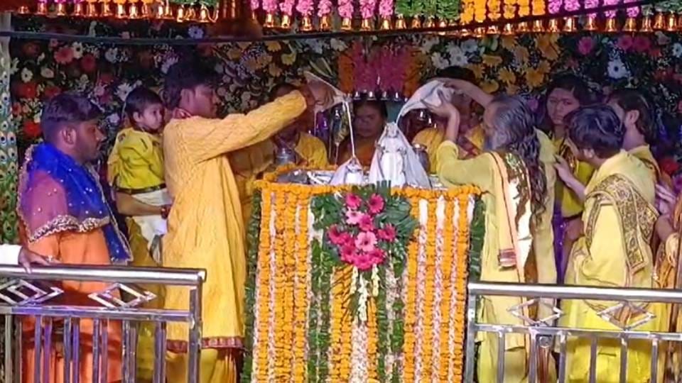 joy of Radha Ashtami is being celebrated in Rawal of Mathura on birth anniversary of Shri Radharani