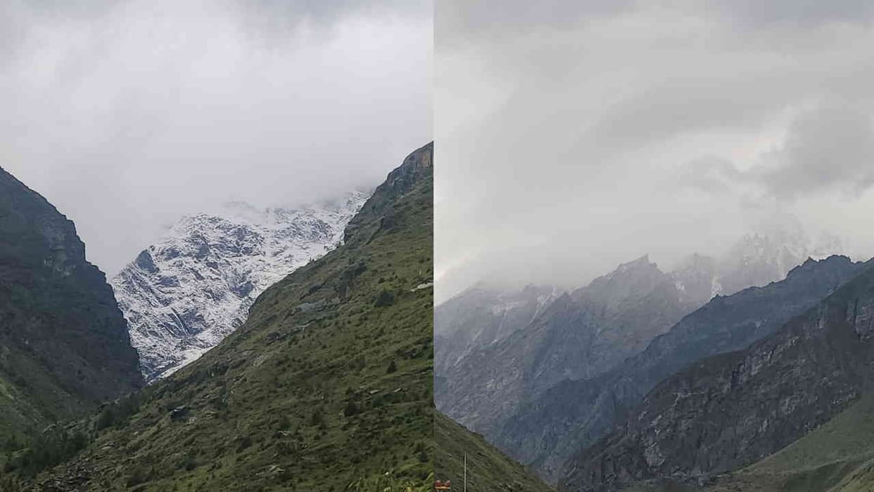 Seasons First snowfall occurred on the high peaks of Badrinath Dham Uttarakhand news in hindi