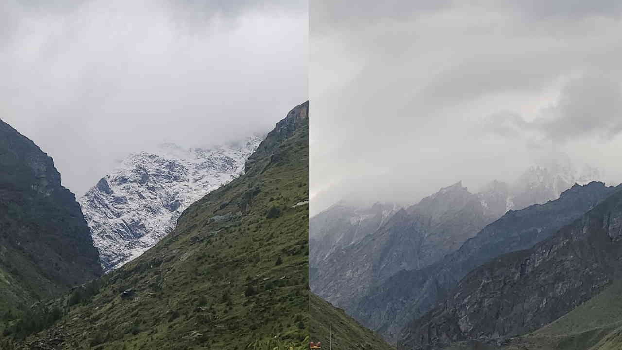 First snowfall of the season in Badrinath-Kedarnath Watch Photos Uttarakhand News