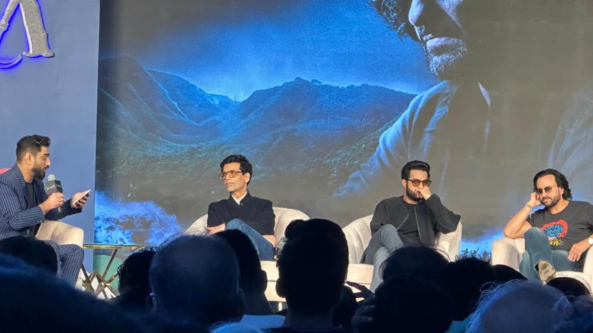 Manhandling of film journalists editor topic of discussion devara part 1 trailer launch Jr NTR Karan Johar