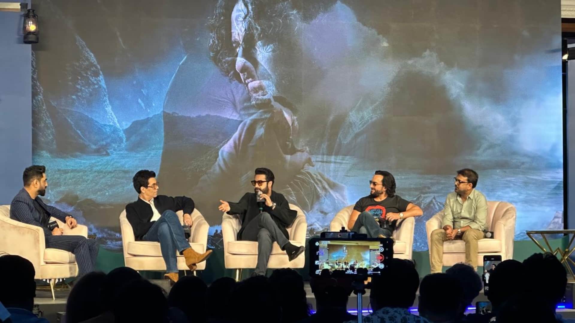 Manhandling of film journalists editor topic of discussion devara part 1 trailer launch Jr NTR Karan Johar