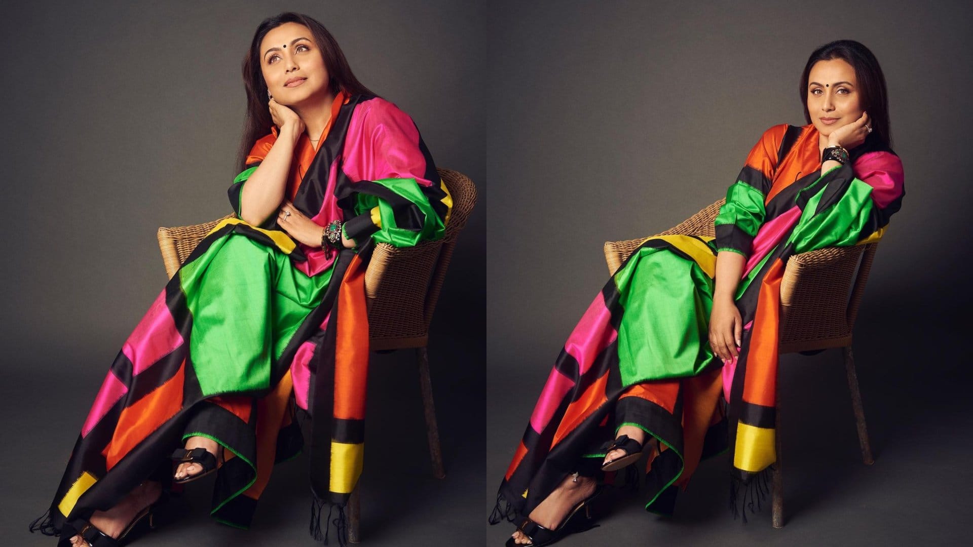 Trendy Multicolored Saree inspired by bollywood and TV actress