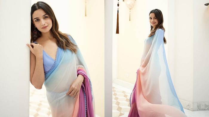 trendy saree for summer wedding function 2025