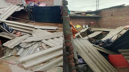 havoc of rain is being seen in Braj area houses collapsed and roads caved in seven people have died so far
