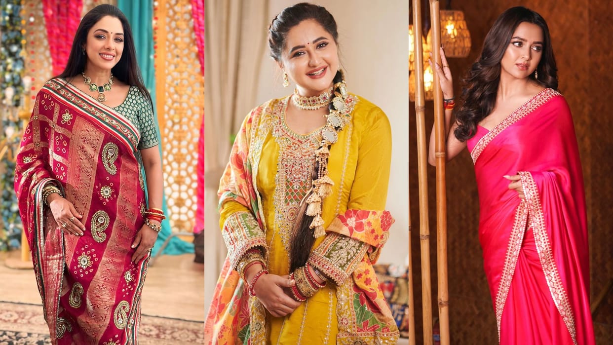 Festival Look inspired by TV Actress aishwarya sharma to rupali ganguly and Tejasswi Prakash