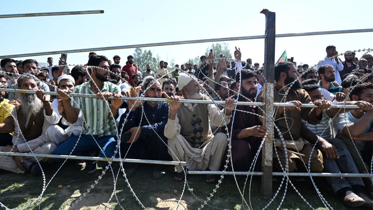 Jammu & Kashmir Rashid's first rally in Baramulla after five years