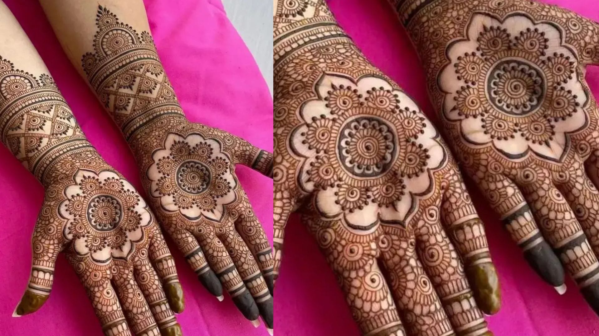 Eid Milad 2024 Mehndi Design for full hand image disprj